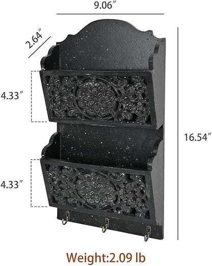 Chadechimo Rustic Key and Mail Holder - Image 2