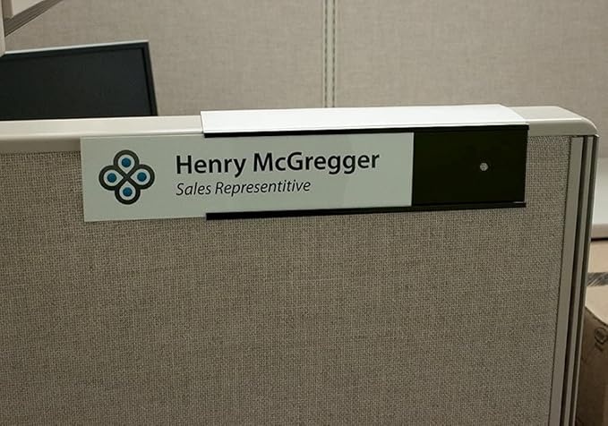 The Original Over the Cube – Quality Aluminum, Changeable Cubicle Nameplate - Image 4