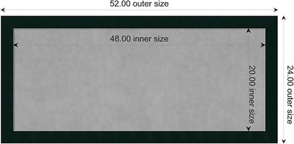 Amanti Art Black Framed Magnetic Board 24x52 Oversize Vision Board - Image 3