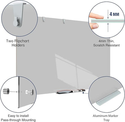 TSJ OFFICE Glass Dry-Erase Board - Image 3