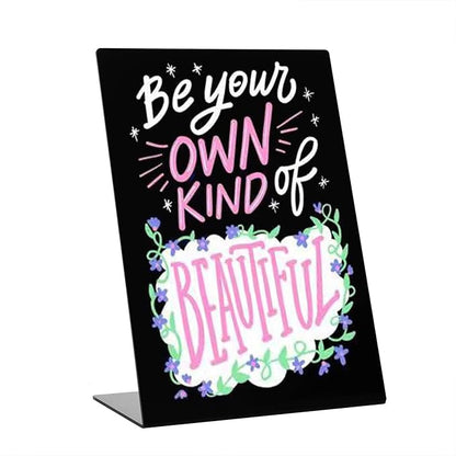 Liry Products Black Acrylic Tabletop Chalkboard Sign Liquid Chalk Markers by Ninonly
