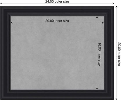 Amanti Art Black Framed Magnetic Board 20x24 Small Vision Board - Image 2
