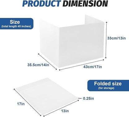 ZYINOZOC 2 Pack Desk Dividers for Students, 3-Fold Privacy Screens, Testing - Image 2