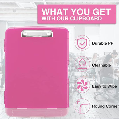 Sooez Clipboard with Storage, High Capacity Nursing Clip Board 8.5 x 11 with - Image 4