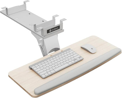 EUREKA ERGONOMIC Keyboard Tray Height Adjustable, Swivel Tilt Computer Keyboard by EUREKAERGONOMIC