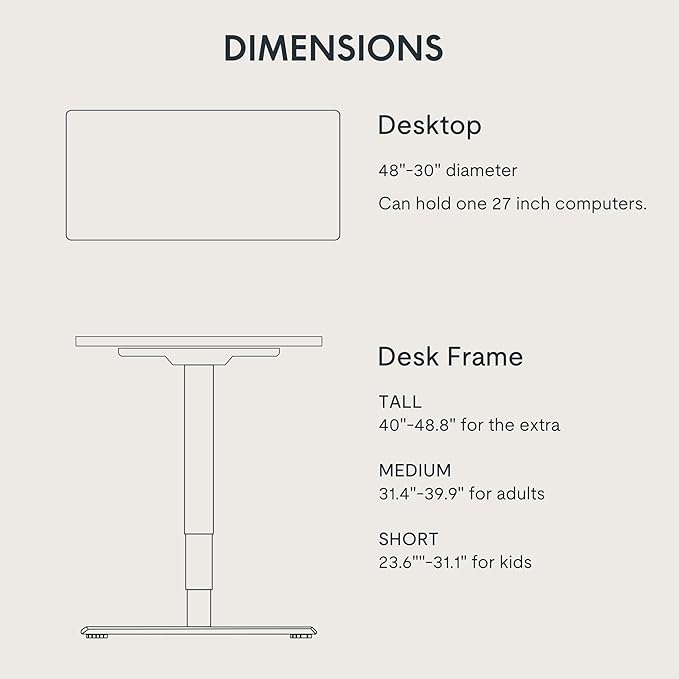 FLEXISPOT E6 3-Stage Dual Motor Electric Standing Desk 48 x 30 Sit Stand Up Desk - Image 7