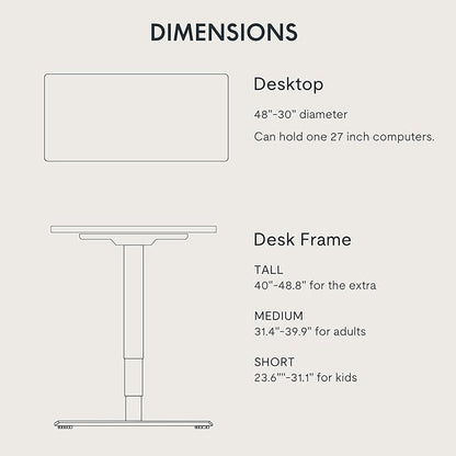 FLEXISPOT E6 3-Stage Dual Motor Electric Standing Desk 48 x 30 Sit Stand Up Desk - Image 6