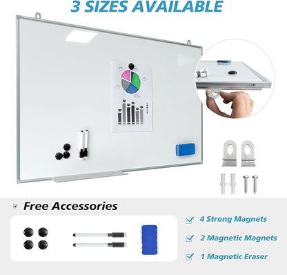 Magnetic Writeboard 18X24 Dry Erase Board Hanging & Wall Mounted Whiteboard S - Image 2
