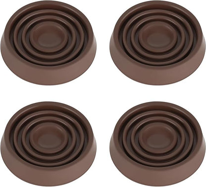 Furniture Coasters, 1.5X1.5 Rubber Caster Cups Non Slip Furniture Pads Non Skid by VOCOMO