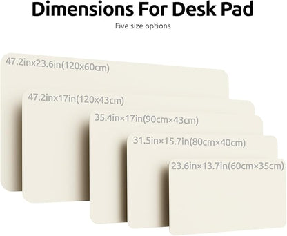 YSAGi Leather Desk Protector, Office Mat, Large Mouse Mat, Non-Slip PU Leather - Image 4