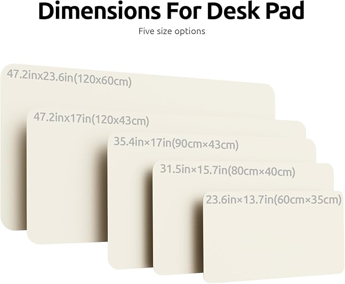 YSAGi Leather Desk Pad Protector, Office Desk Mat, Large Mouse Pad, Non-Slip PU - Image 8