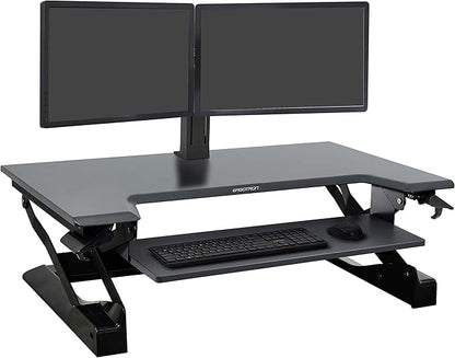 Ergotron – WorkFit-TL Standing Desk Converter, Dual Monitor Sit Stand Desk Riser - Image 7