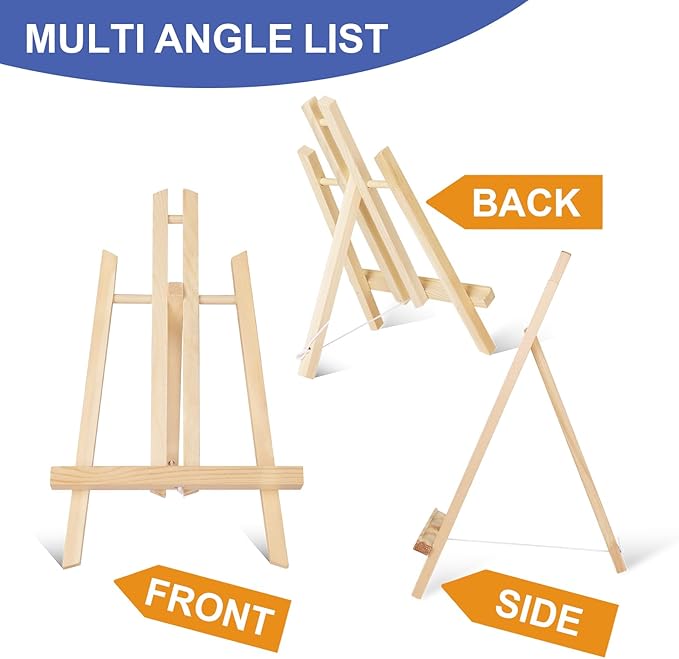 ESRICH 16Pack 11.8" Wood Easels, Tabletop Easel - Image 3