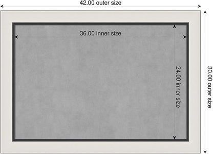 Amanti Art Silver Framed Magnetic Board 30x42 Large Vision Board - Image 2