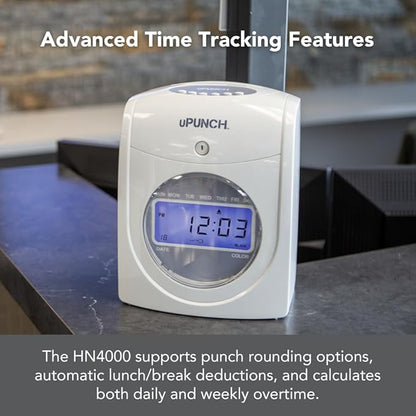 uPunch HN4500 Advanced Calculating Time Clock Bundle - Image 5