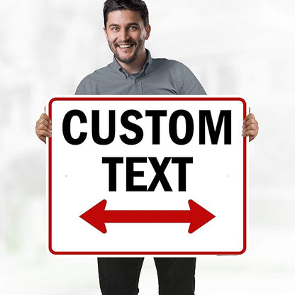Custom Arrow, Custom Directional Sign, Two Way Arrow, 24x30 Inches, Rust Free - Image 2