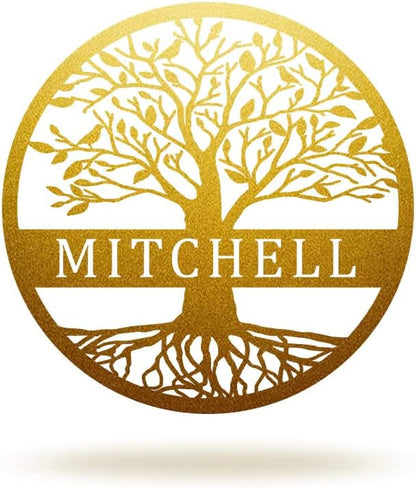 Custom Name Elaborate Tree of Life Metal Sign Personalized Tree of Life Metal - Image 2