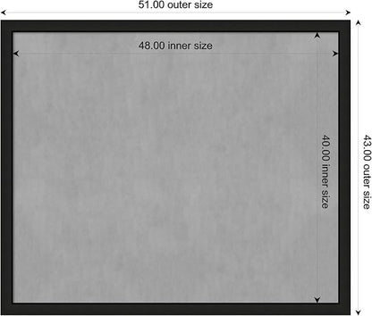 Amanti Art Black Framed Magnetic Board 43x51 Oversize Vision Board - Image 4