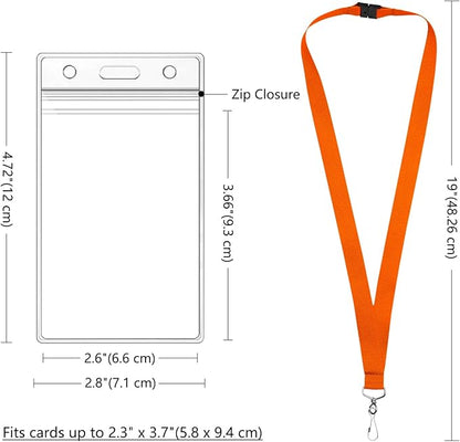 24-Pack Orange Breakaway Lanyards - Image 3