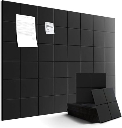 12-Pack Large Felt Bulletin Board 48" x 36" Cork Board Alternative, by Unknown