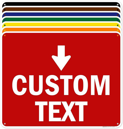 Custom Arrow, Custom Directional Sign, Down Arrow, 24x30 Inches, 55 mil thick by MySignCenter