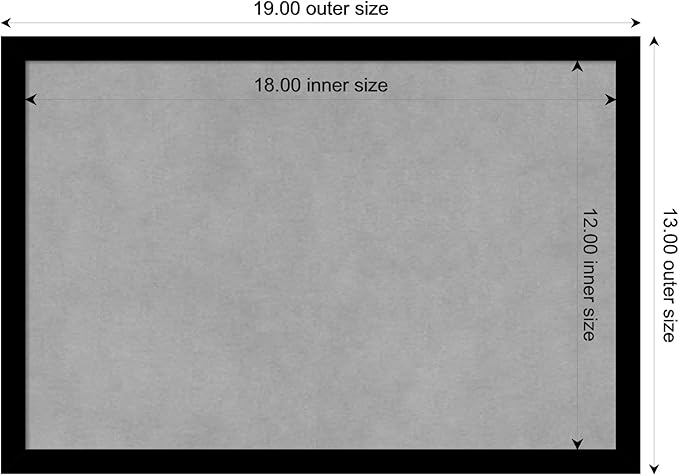 Amanti Art Black Framed Magnetic Board 13x19 Small Vision Board - Image 4