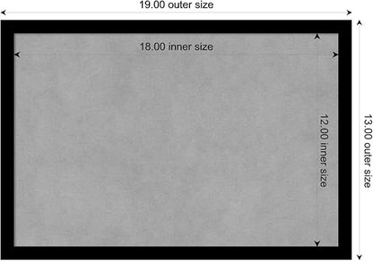 Amanti Art Black Framed Magnetic Board 13x19 Small Vision Board - Image 4