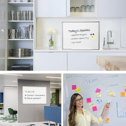 DEVELOP Large Magnetic Dry Erase White Board 60 x 36 Inches, Wall-Mounted 5' x - Image 8