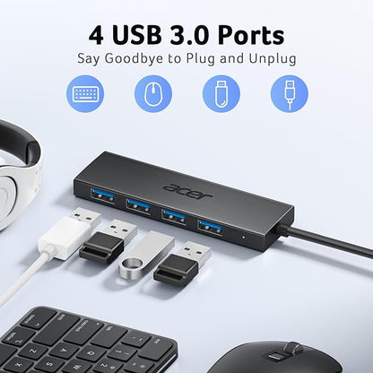 Acer USB C Hub 4 Ports, USBC Splitter - Image 2