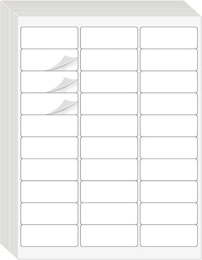 1" x 2-5/8" Address Labels 900 Labels Sticker Paper by DINIZON