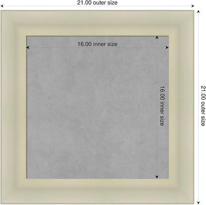 Amanti Art Silver Framed Magnetic Board 21x21 Small Vision Board - Image 2