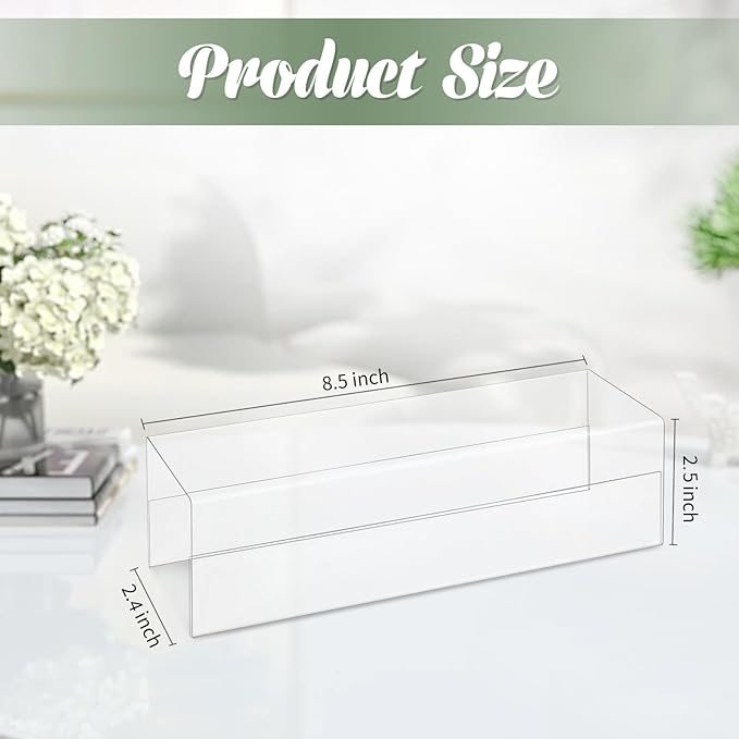 20 Pieces 2.25 Inch Cubicle Name Plate Holders Cubicle Name Tags Clear Cubicle - Image 2
