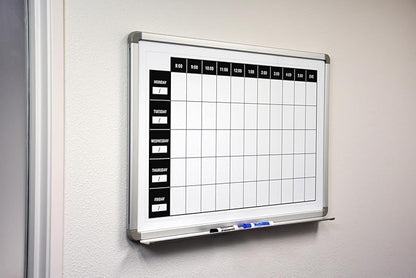 Work Week Dry-Erase Scheduling Whiteboard 48" x 36" - Image 2