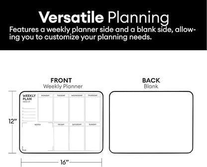 Aroundesk Double Sided Weekly Dry Erase Board - Image 6