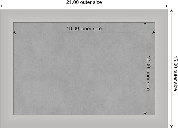 Amanti Art Silver Framed Magnetic Board 15x21 Small Vision Board - Image 3