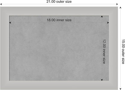 Amanti Art Silver Framed Magnetic Board 15x21 Small Vision Board - Image 4