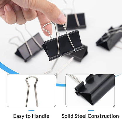 2 Inch 12 Pack Extra Large Binder Clips, Jumbo Paper Clips, Big Paper Clamps - Image 4