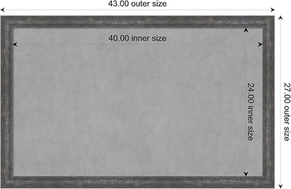Amanti Art Grey Framed Magnetic Board 27x43 Large Vision Board - Image 3