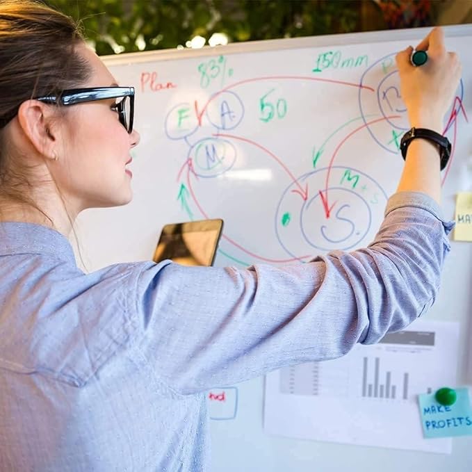 XBoard Magnetic Whiteboard 48 x 31 inch, Dry Erase Board - Image 2