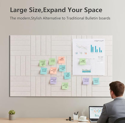 G Gamit Large Felt Wall Tiles Bulletin Board, Large Cork Board Alternative - Image 4