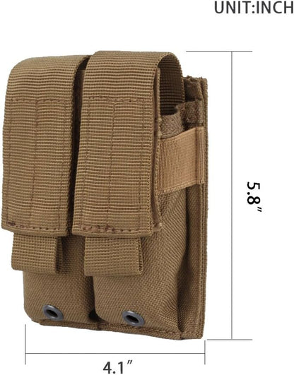 EXCELLENT ELITE SPANKER Molle Single/Double Pistol Mag Pouch Tactical Magazine - Image 2