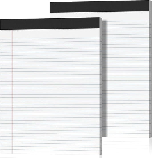 2 Pack Legal Pads 8.5 x 11 College Ruled Note Pads 8.5 x 11 Notepads 8.5 x 11 by Nichela