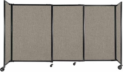 Versare Straightwall Sliding Portable Wall Partition | Freestanding Office by VERSARE