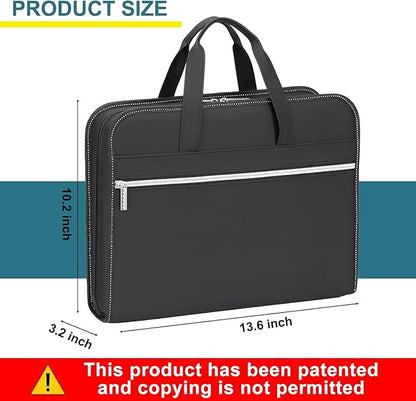 SEEKIND PU Leather Accordion File Organizer - Image 7