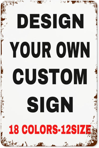 Custom Metal Personalized Signs by Custom