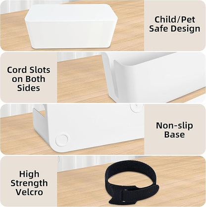 YaeCCC Cable Management Organizer Box Power Strips Hider Power Cords Hider - Image 5