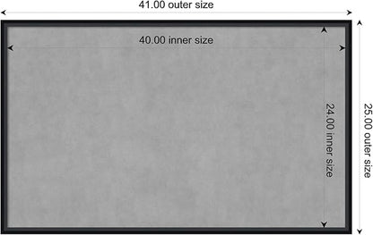Amanti Art Black Framed Magnetic Board 25x41 Large Vision Board - Image 3