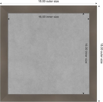 Amanti Art Grey Framed Magnetic Board 18x18 Small Vision Board - Image 3
