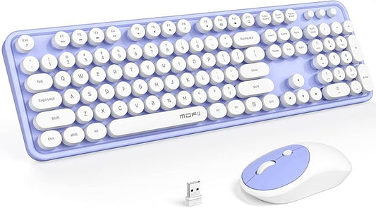 MOFII Wireless Keyboard and Mouse Combo, Computer Full Size 2.4G Plug and Play by MOFII