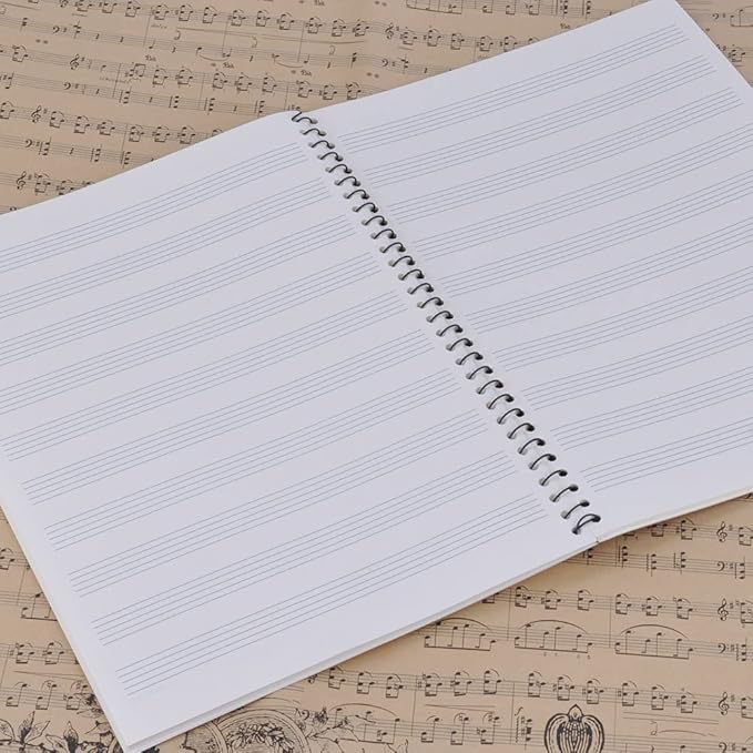 PUNK Blank Sheet Music Composition Notebooks 100 Pages Stave Notebook, Musical - Image 4